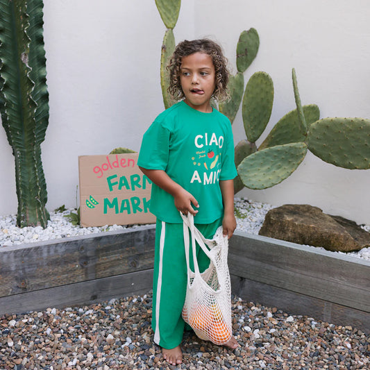 Ciao Amici Tee Leafy Green