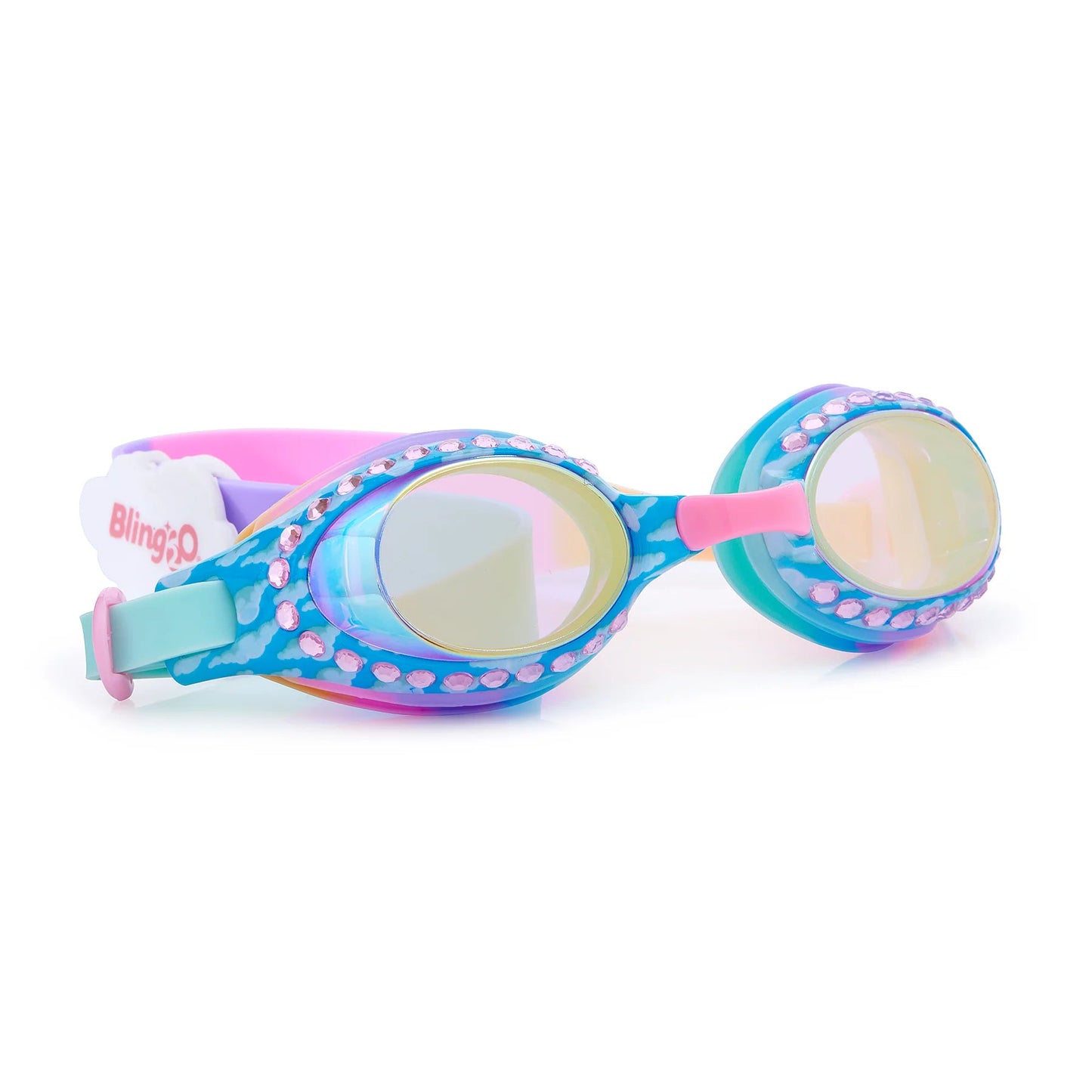 Bling2o Kids Swim Goggles Cloud Blue Sunny Day