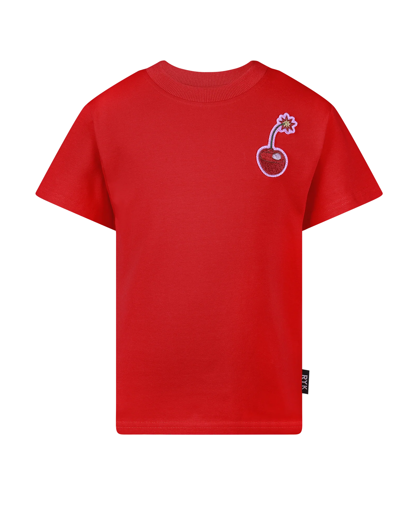CHERRY RED SHORT SLEEVE BOXY T-SHIRT