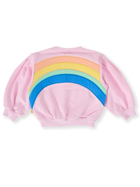 Over the Rainbow Puff Sleeve Sweater