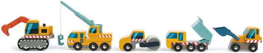 Wooden Construction Car Set