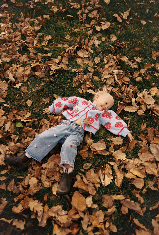 Strawberry Sky Knit Cardigan
