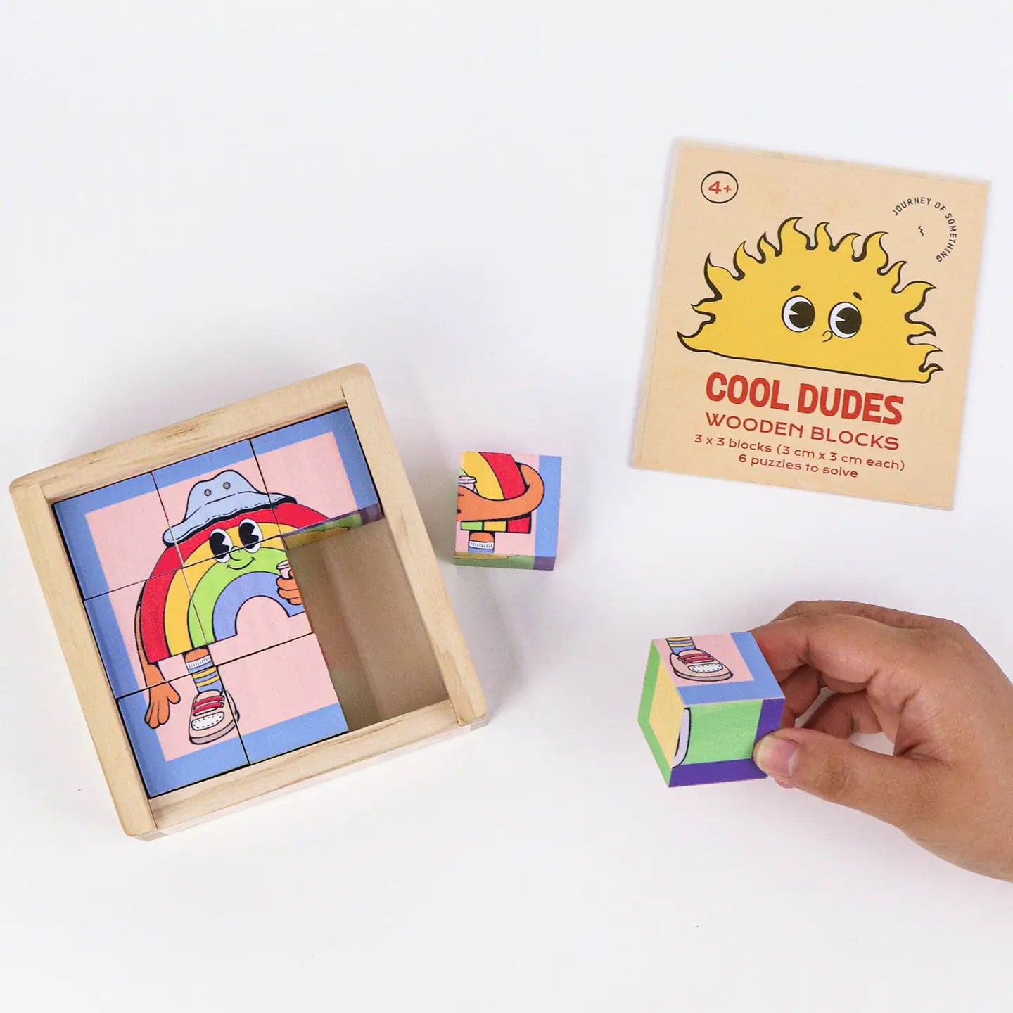 Cool Dude Wooden Blocks