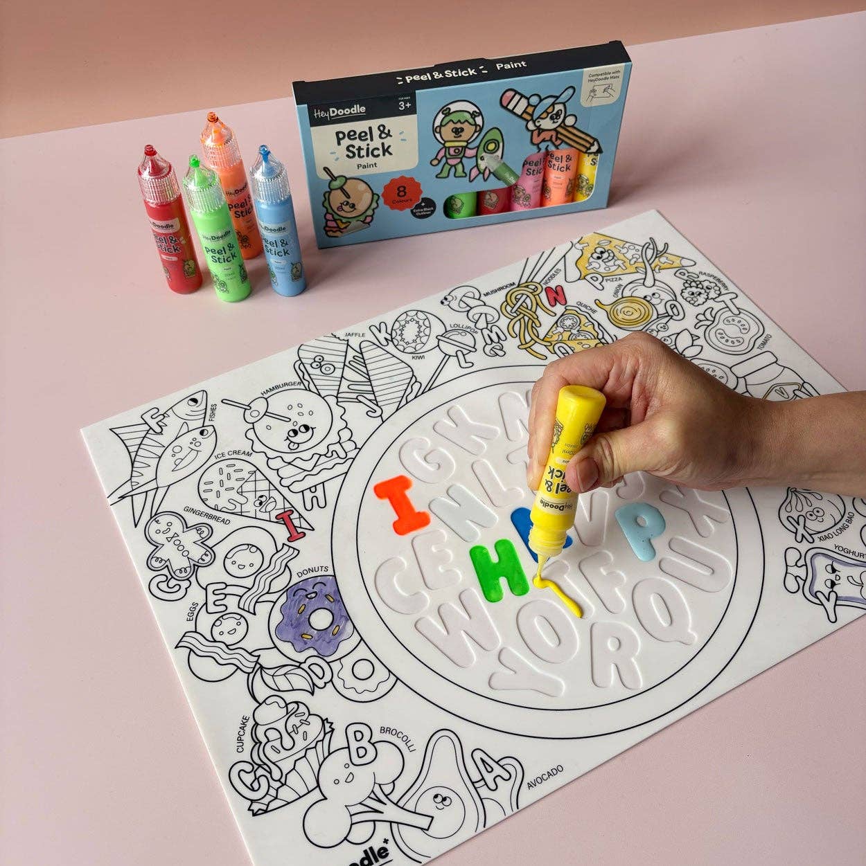 Peel & Stick Solid Paint - Easy Peel and Stickable Colours