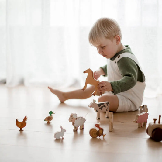 Farm Animals & Tractor Set