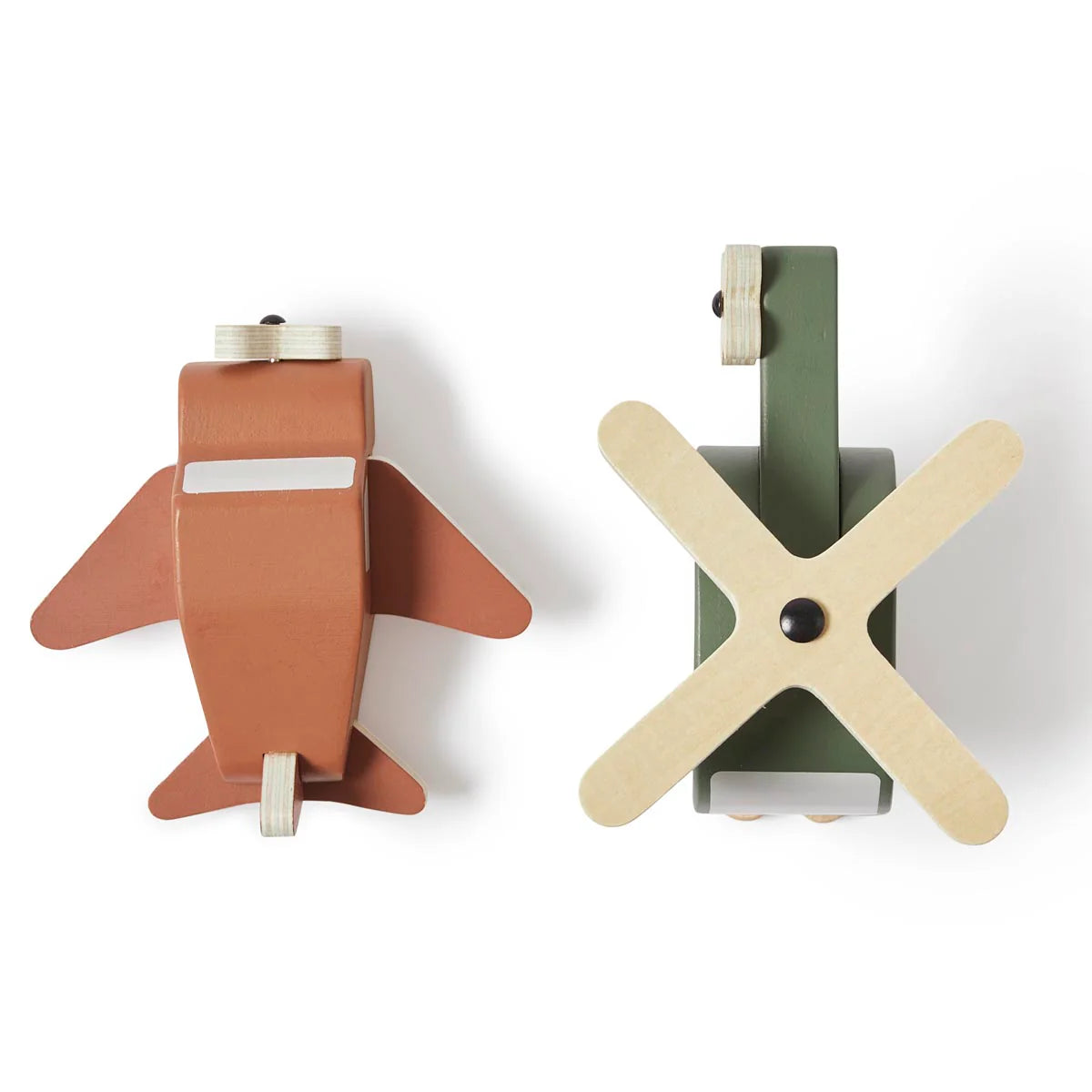 Wooden Helicopter and Plane Set