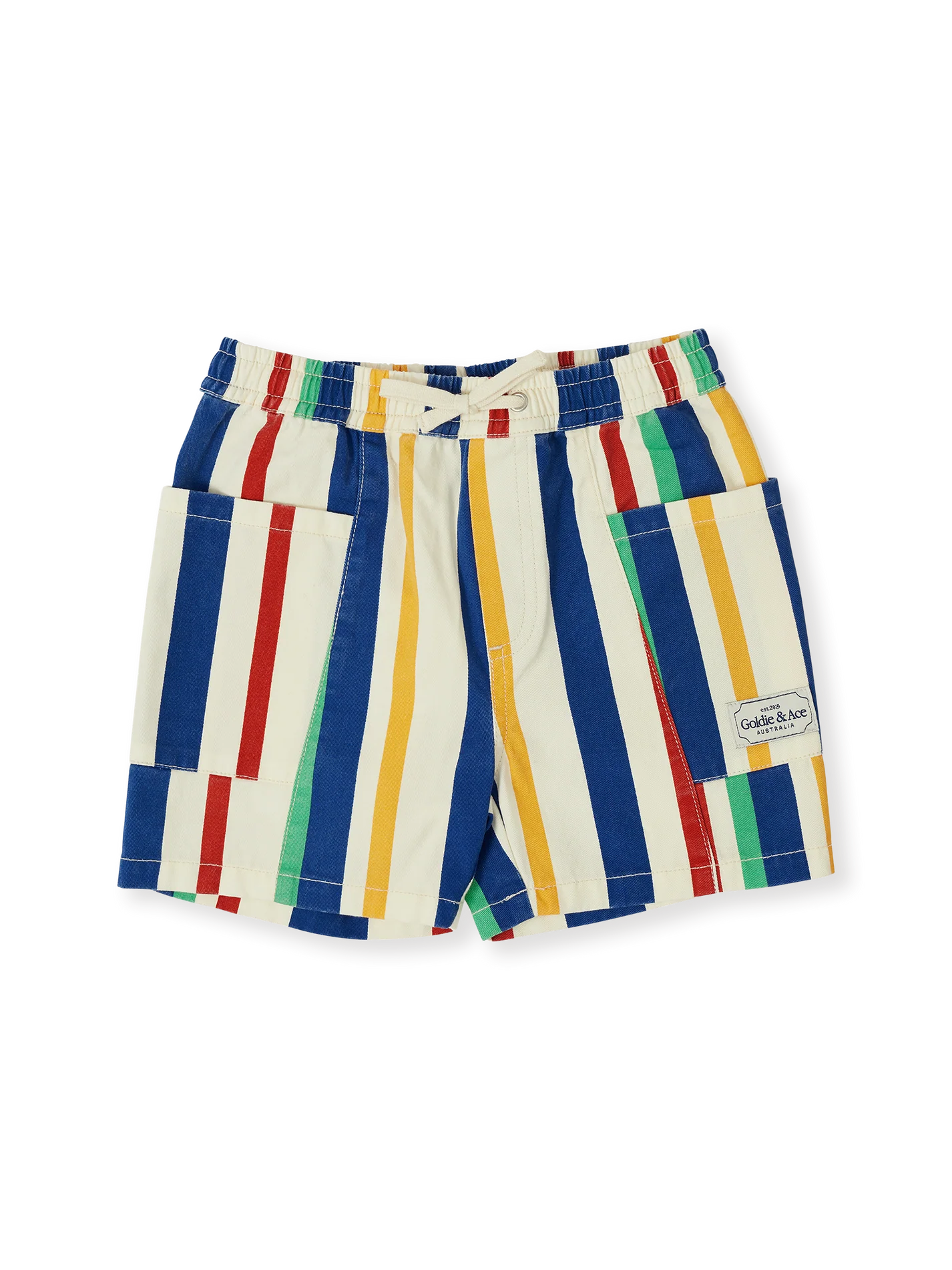 90's Bold Stripe Noah Denim Pocket Shorts