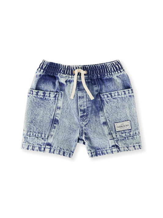 Noah Denim Pocket Shorts Light Denim