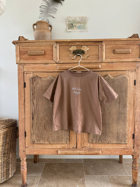 With Love Tee - Chocolate