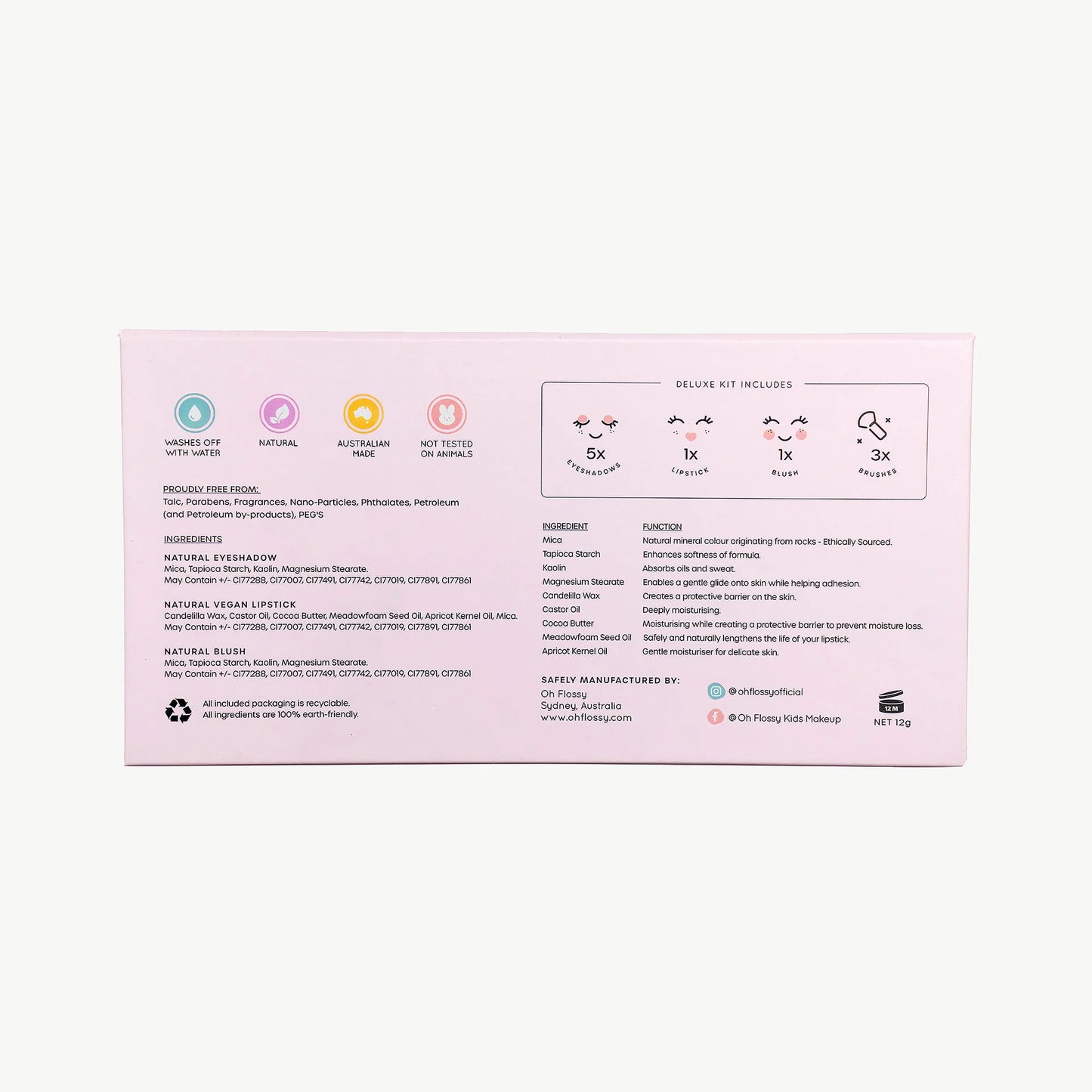 Oh Flossy Deluxe Make Up set