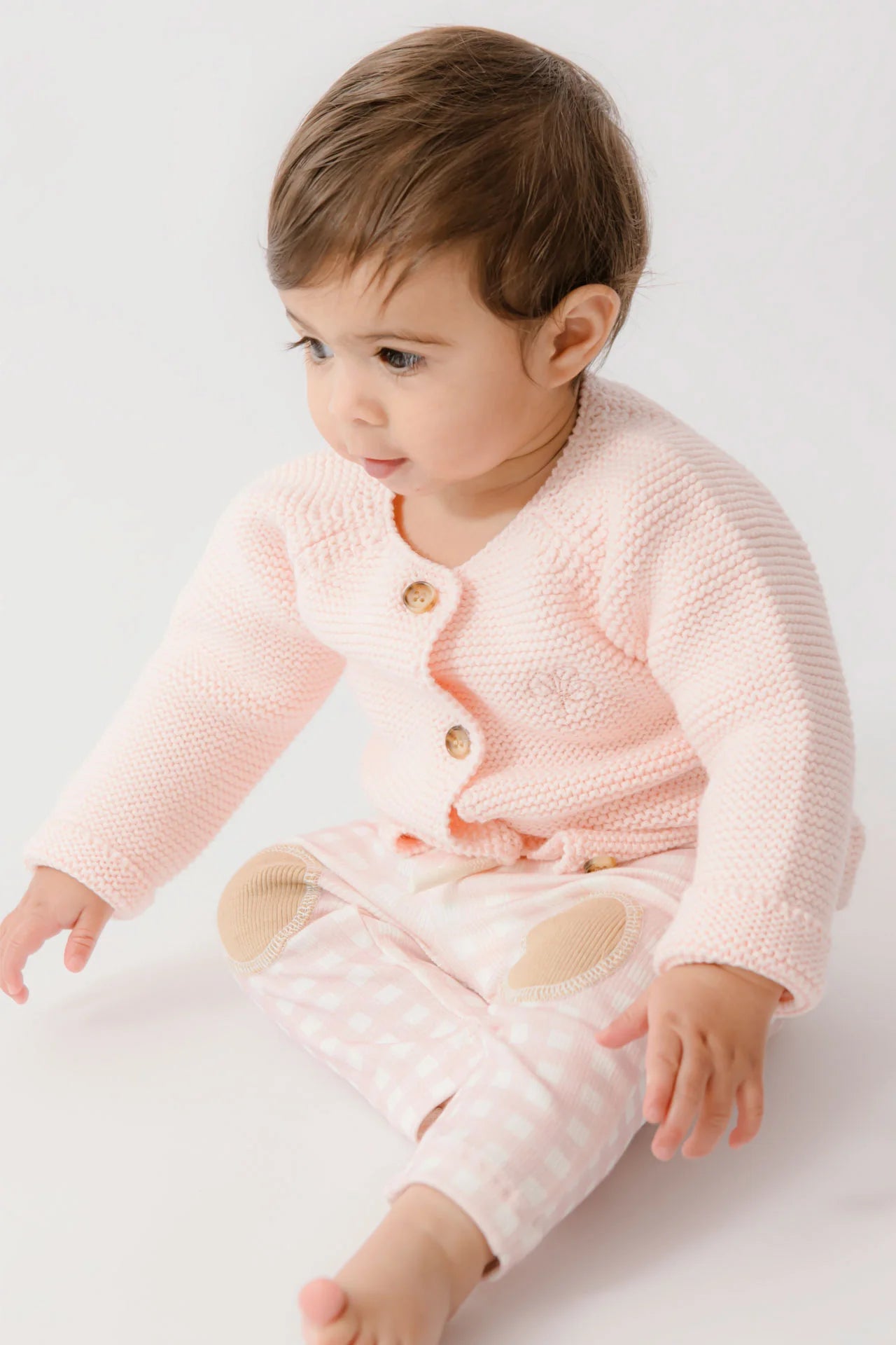 Rib Patch Legging Gingham