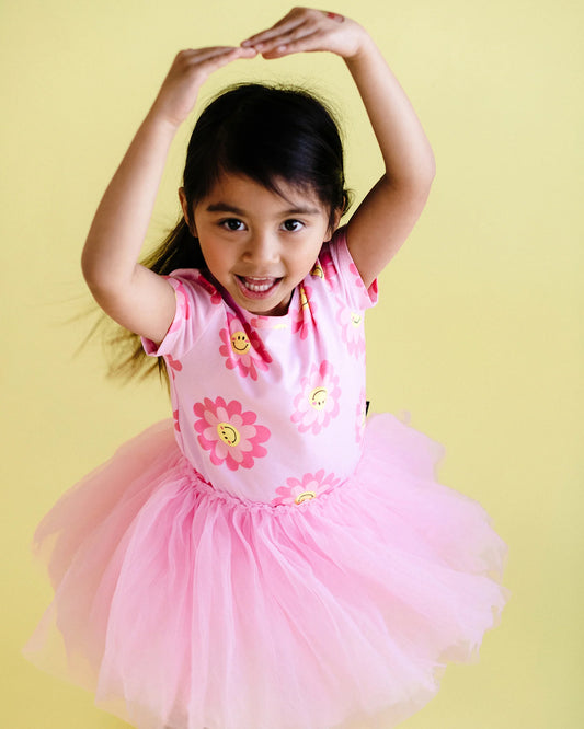 PASTEL SCOOPS SHORT SLEEVE CIRCUS DRESS