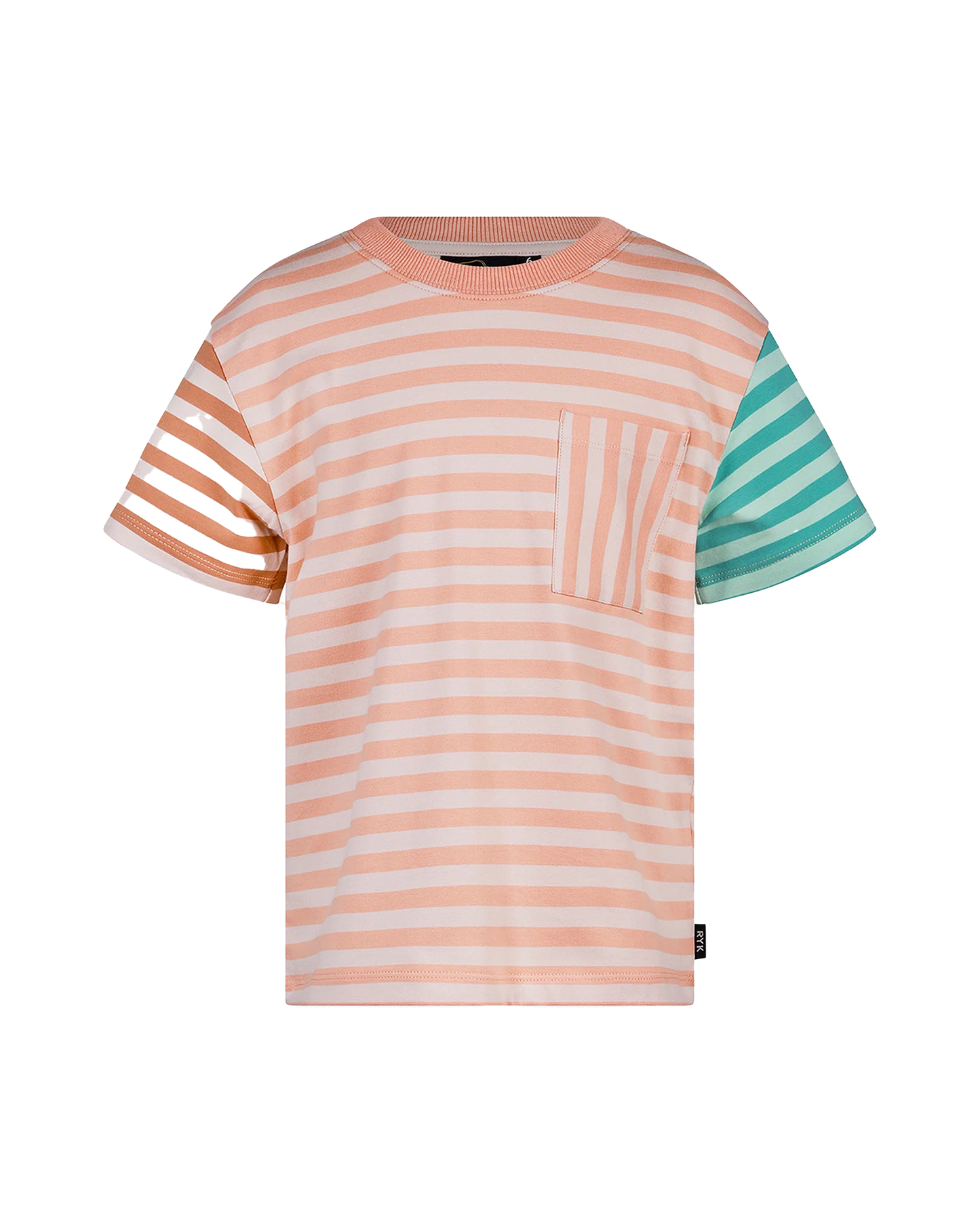 PRINTED STRIPE SHORT SLEEVE T-SHIRT