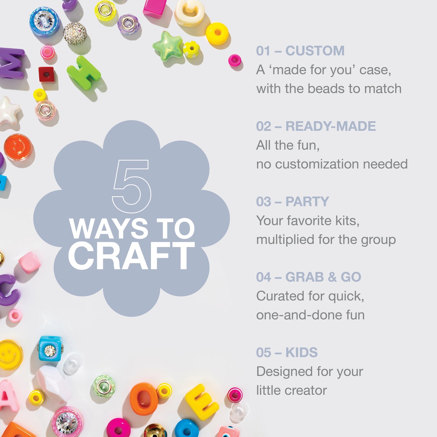 The Bag Charm Kit Rainbow