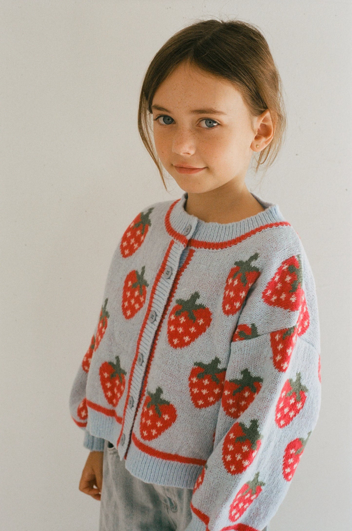 Strawberry Sky Knit Cardigan