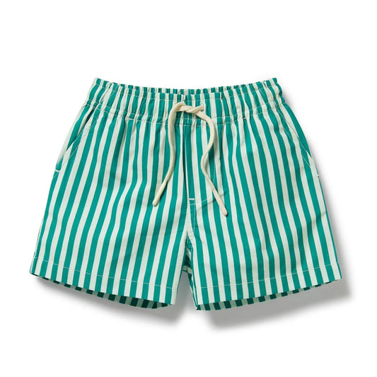 Green Bean Stripe Board Short