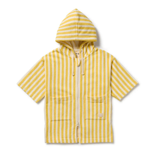 HONEY WAVE ORGANIC TERRY HOODED TOWEL