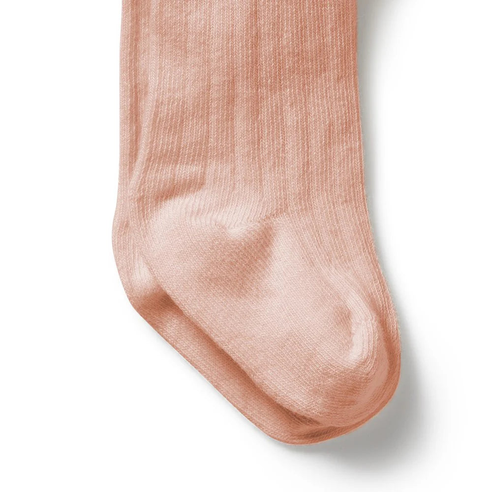 Organic Ribbed Tights
