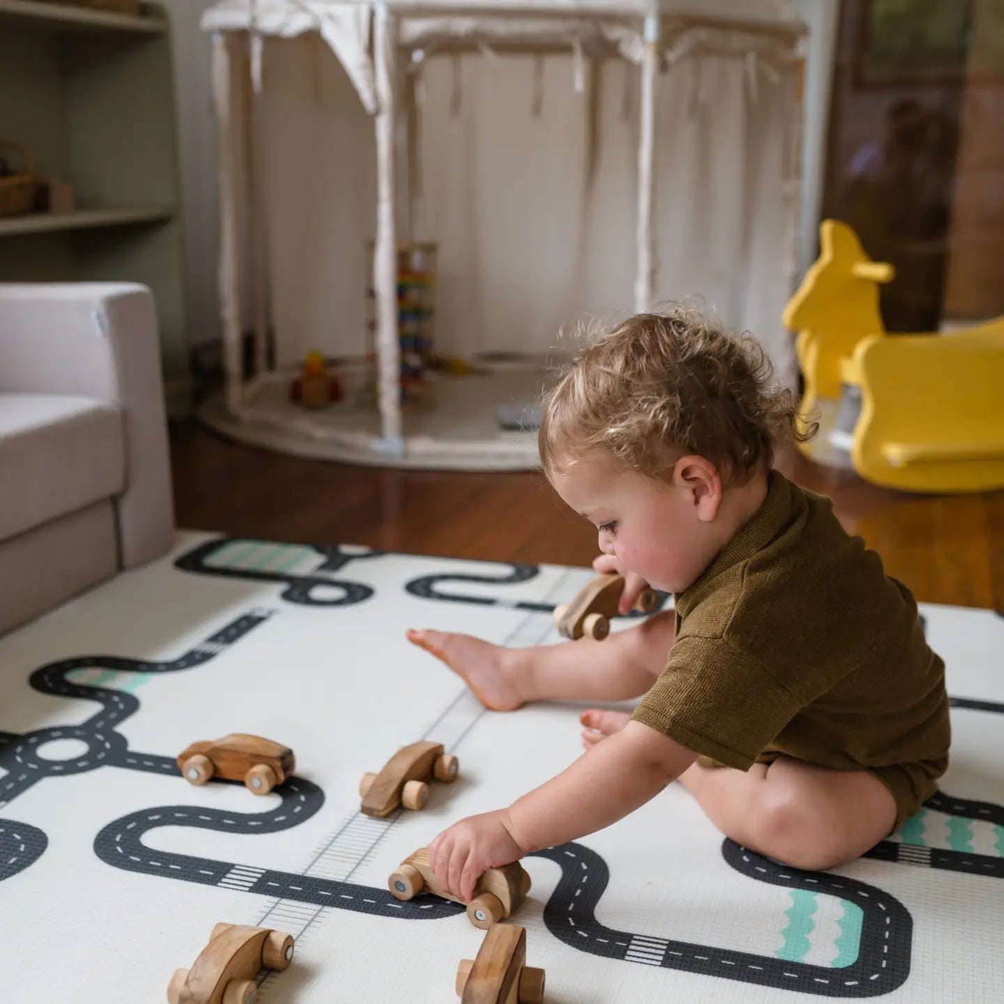 Wooden Car Play Set