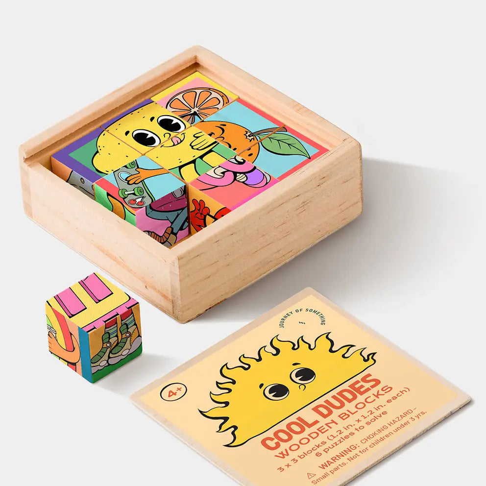 Cool Dude Wooden Blocks