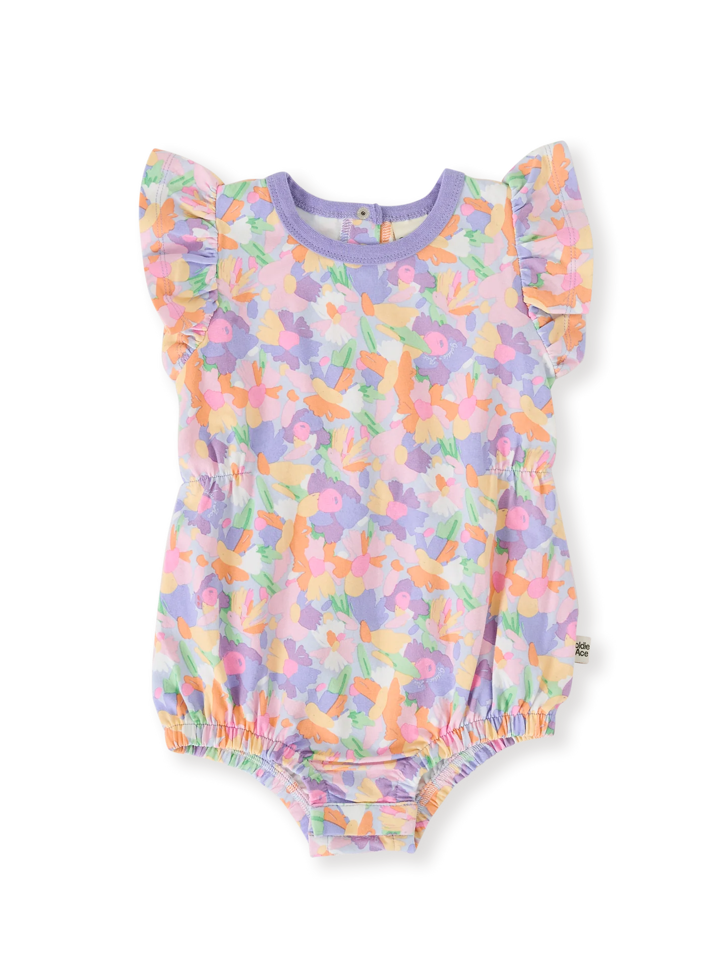 Pastel Bouquet Frill Bubble Romper