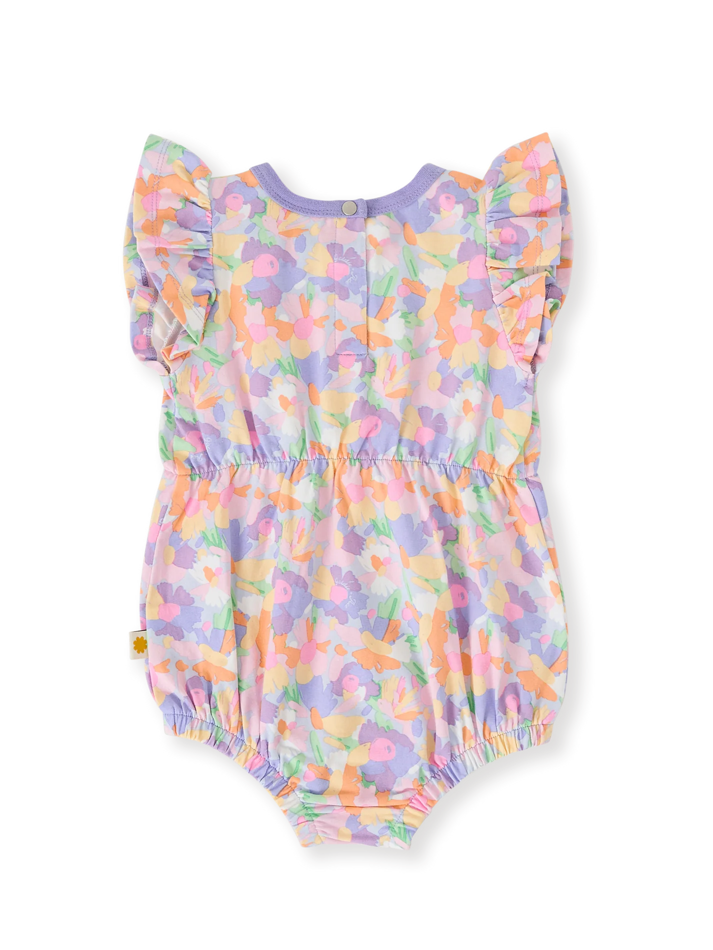 Pastel Bouquet Frill Bubble Romper